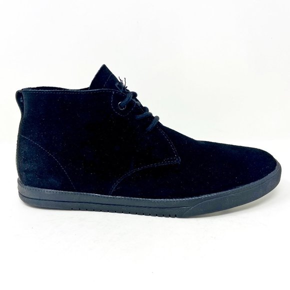 Clae Other - Clae Strayhorn Unlined Black Black Suede Mens Casual Sneakers